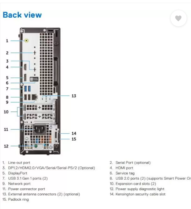 Dell OptiPlex 3060 Mini Desktop – Intel Core i5 8th Gen (8GB RAM/256GB SSD, Windows 10 Pro) With Box