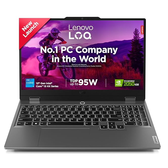 Lenovo LOQ 83GS Gaming – Intel® Core™ i5 12th Gen HX | RTX 2050 4GB | 12GB RAM | 256GB SSD | 15.6” FHD | Windows 11