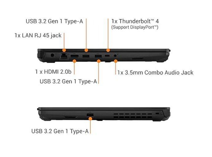 ASUS TUF Gaming F15 Core i7 11th Gen H Processor (8GB Ram/256gb SSD/4GB Graphics CARD/Windows 10 Pro) With Free Surprise Gifts