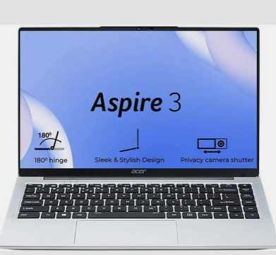 Acer Aspire 3 A324-45 Thin & Light Laptop | Intel Celeron N4500 | 12GB RAM | 512GB SSD | Windows 11 Home | 14-Inch | 1.3kg With Free Surprise Gifts