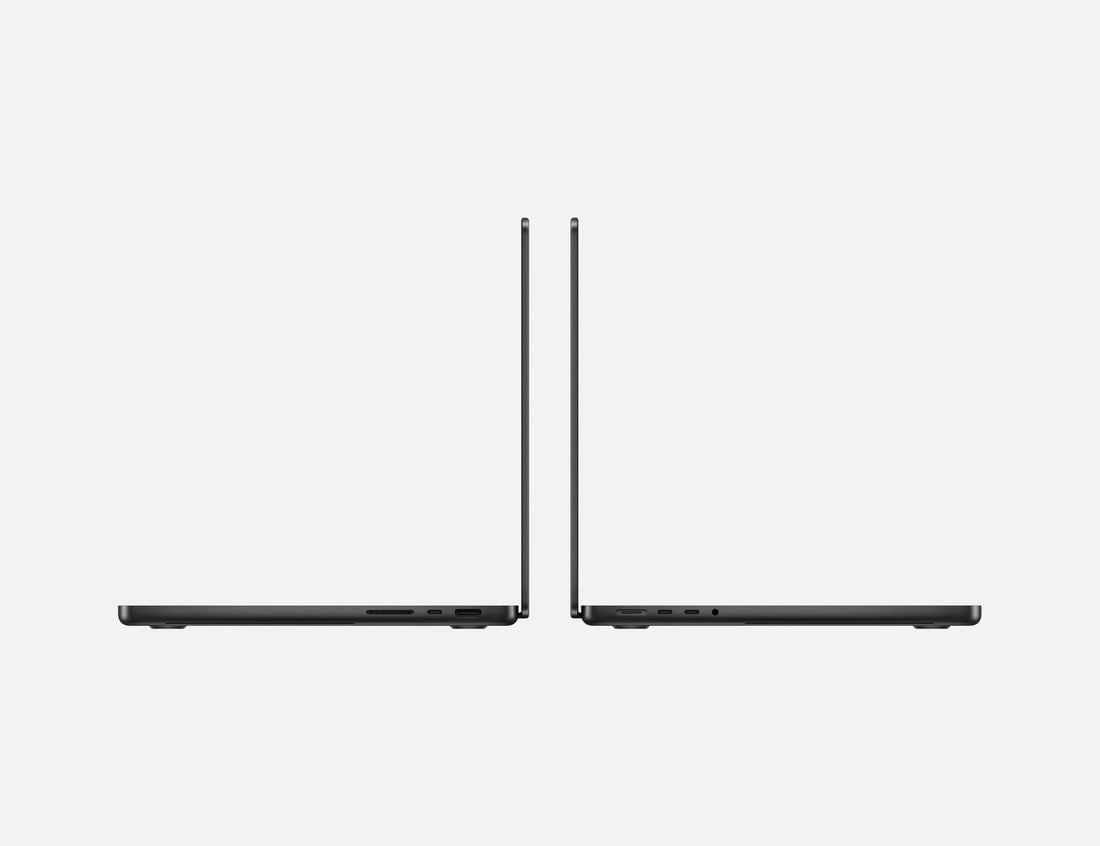 MacBook Pro 14-inch A3434 M5, open, side view