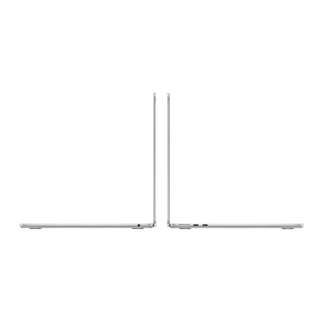 MacBook Air 13-inch A3449 M5, open, side view