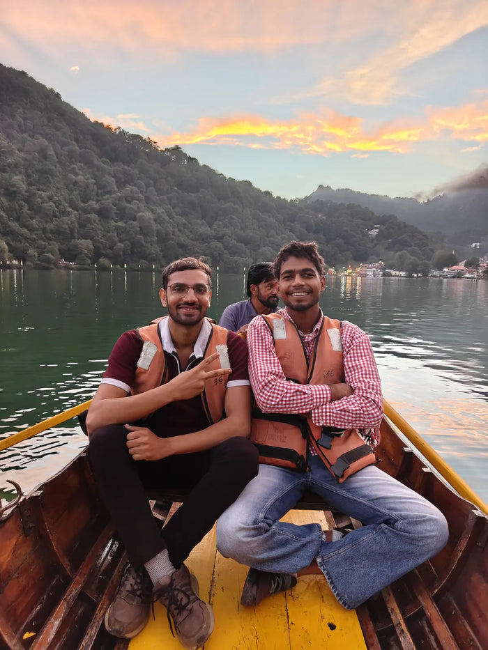 Team trip — everyone came back dry. Mostly. 🚣
