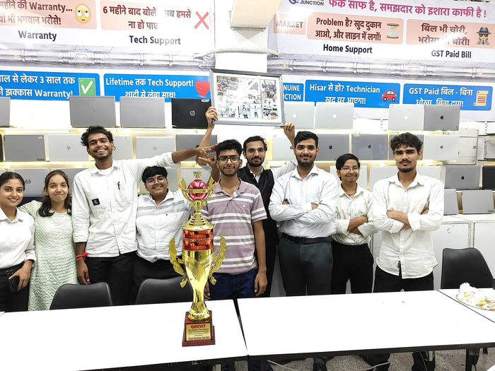 Store team, ready with answers (and chai)
