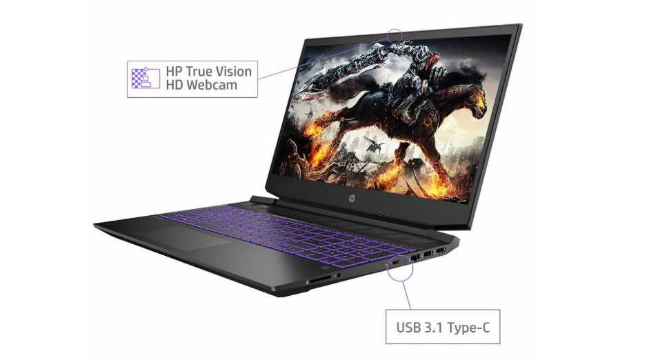 HP PAVLLION Gaming 15.6 Inch AMD RYZEN 5 3550H Equal to i7 10th Gen (8GB RAM/256GB SSD/4GB DEDICATED GRAPHICS NVIDIA GEFORCE GTX 1650/Windows 11 Pro) With FREE Surprise Gifts