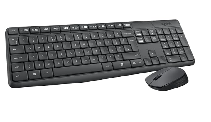 Logitech MK235 Wireless Keyboard and Mouse Combo (Open Box, New, Testing Warranty)